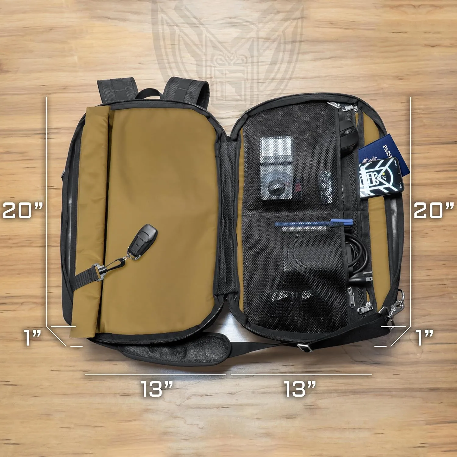 ~ FLEX Faraday Bag for Laptops, Tablets, and Mid-Size Electronics ~ Tracking/Hacking Defense ~ Coyote Brown