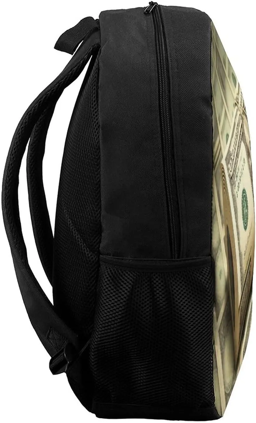 100 Dollar Backpack with Adjustable Straps, Suitable for Travel Picnics Activities