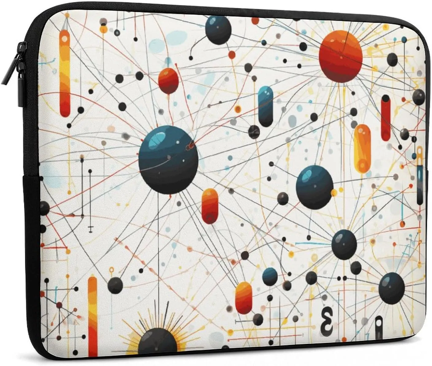 12inch Laptop Sleeve Bag Physics Print Laptop Bag for Men Women Sleeve Water Resistant Computer Case Computer Carrying Bag