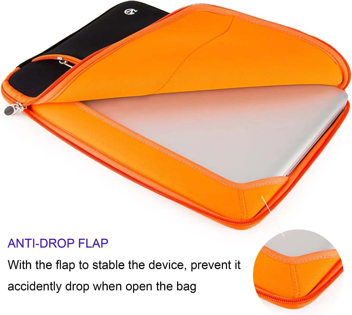 13.3 to 13.9 Inch Neoprene Laptop Sleeve Computer Organizer Compatible with Lenovo ThinkPad X1 Titanium Yoga, Yoga 6, Latitude 5320 7320, Compatible with Samsung Chromebook 2