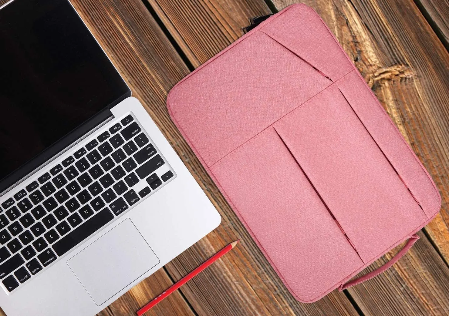 14-15 Inch Waterproof Laptop Case Compatible Acer Chromebook 14/Aspire 14,HP Chromebook 14,LG Gram 14", VivoBook 14/ ZenBook 14", Dell Inspiron,Samsung HP Stream 14 inch Laptop Bag, Pink