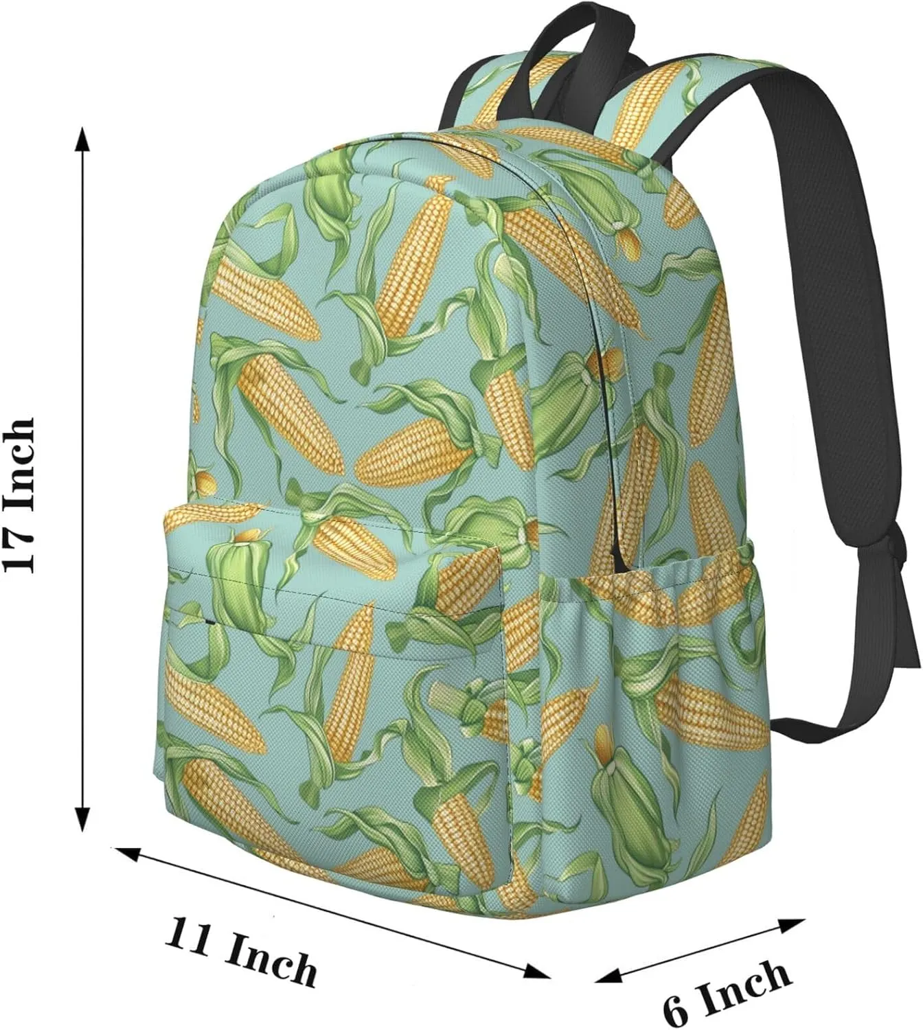 17 Inch Backpack Baby Corn Cute Red Panda Laptop Backpack Shoulder Bag School Bookbag Casual Daypack