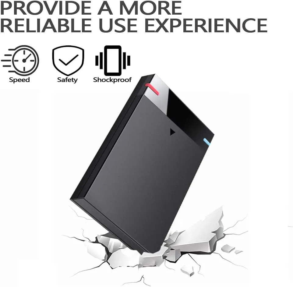 2.5'' 250GB Ultra Slim Portable External Hard Drive USB3.0 HDD Storage for PC, Desktop, Laptop, MacBook, Chromebook, Xbox One