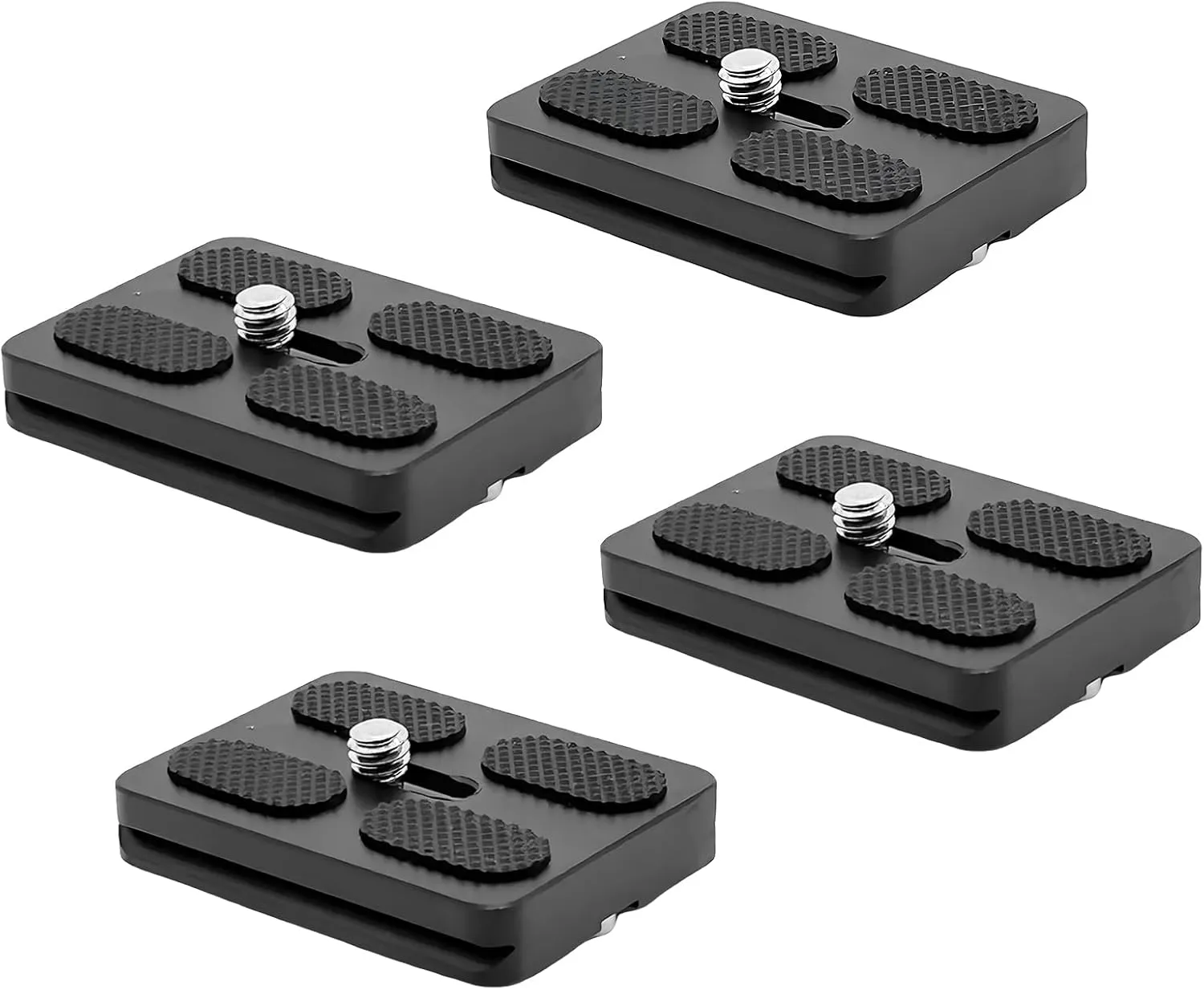 4PC Quick Release Plate for Arca Swiss with 1/4''-20 Camera Screw Tripod Mount Plate Fits Standard for DSLR Camera Tripod Ball Head (PU50)