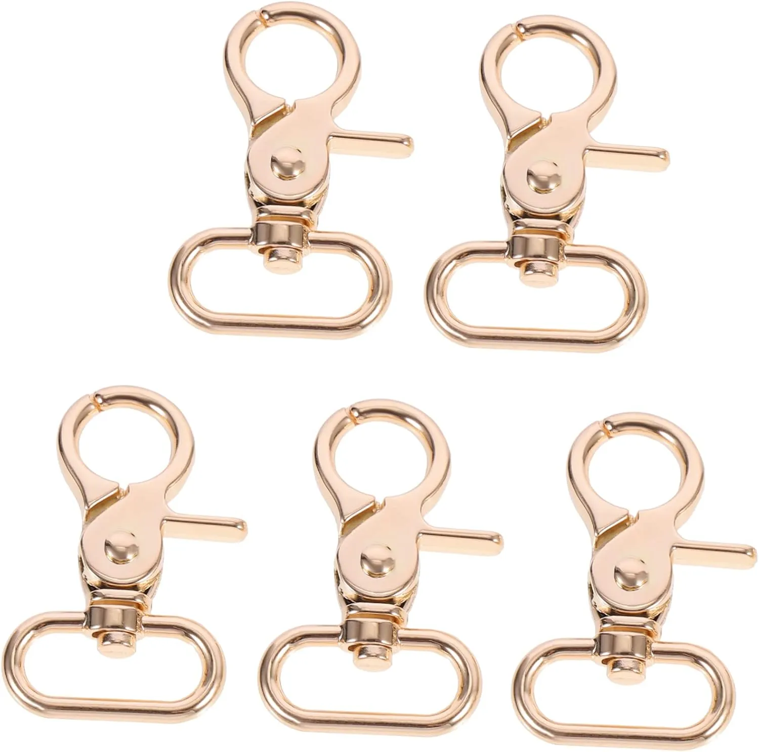 5Pcs Clasp for Handbag Jewelry Making Durable Lobster Hooks with Inner for DIY Dog Collars Luggage Straps and Backpacks
