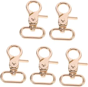 5Pcs Clasp for Handbag Jewelry Making Durable Lobster Hooks with Inner for DIY Dog Collars Luggage Straps and Backpacks