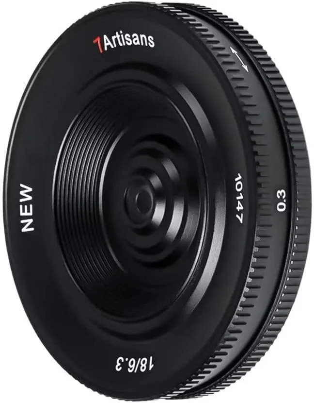 7artisans 18MM F6.3 Mark II UFO Camera Prime Lens Compatible with Sony E Mount,APS-C,Ultra-Thin Compact Mirrorless Cameras for FX/A/NEX Series for FS5,FS7,FS7M2,FS5M2K,A3000,A5000,NEX-3,NEX-3N
