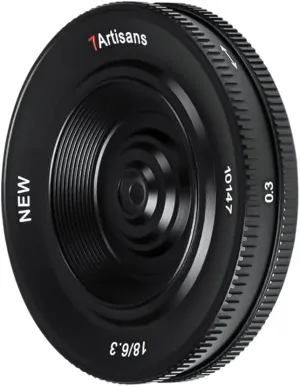7artisans 18MM F6.3 Mark II UFO Lens for M4/3 Mount, APS-C,Prime Lens,Ultra-Thin Compact Mirrorless Cameras for Panasonic GM/GX/G/GH/GF Series for Olympus EPM/EP/EPL/Pen/EM Series