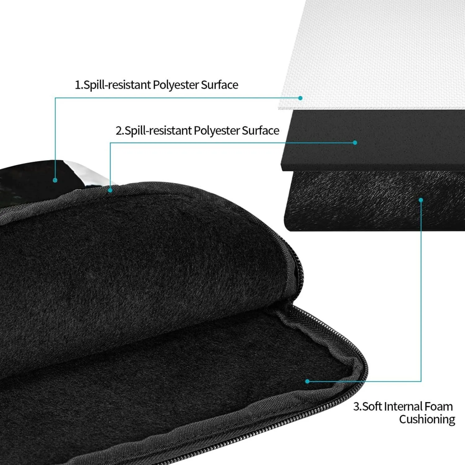 A Lone Wolf Pattern Shockproof Portable Laptop 13 inch Sleeve Bag for Men and Women - Ideal for Business Travel, School, and Daily Use