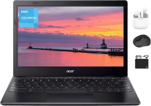 acer 311 Chromebook 2025 Flagship Slim Light Laptop, 11.6" HD Display, Dual-Core Intel N4500 Processor (Upto 2.80GHz), 4GB RAM, 64GB eMMC, Wi-Fi 5, Webcam 8  Hrs Battery, Chrome OS  HubxcelAccessory