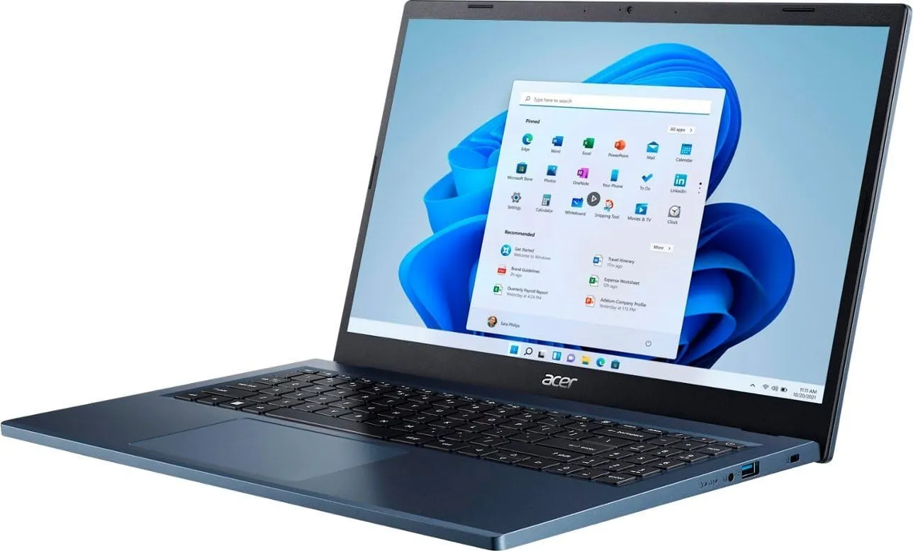 acer Aspire 3 Touch Slim Laptop in Blue Ryzen 5 4-Core up to 4.3GHz 8GB RAM 512GB SSD 15.6in FHD Web Cam WiFi HDMI W11 Pen (A315B - Renewed)