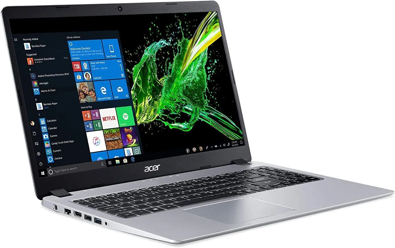 acer Aspire 5 15.6" IPS FHD Laptop Slim | Dual Core AMD Ryzen 3 3200U | AMD Radeon RX Vega 3 | 16GB DDR4 | 512GB SSD | RJ45 HDMI Backlit | WiFi Bluetooth | Windows 10 Pro | TLG 32GB USB