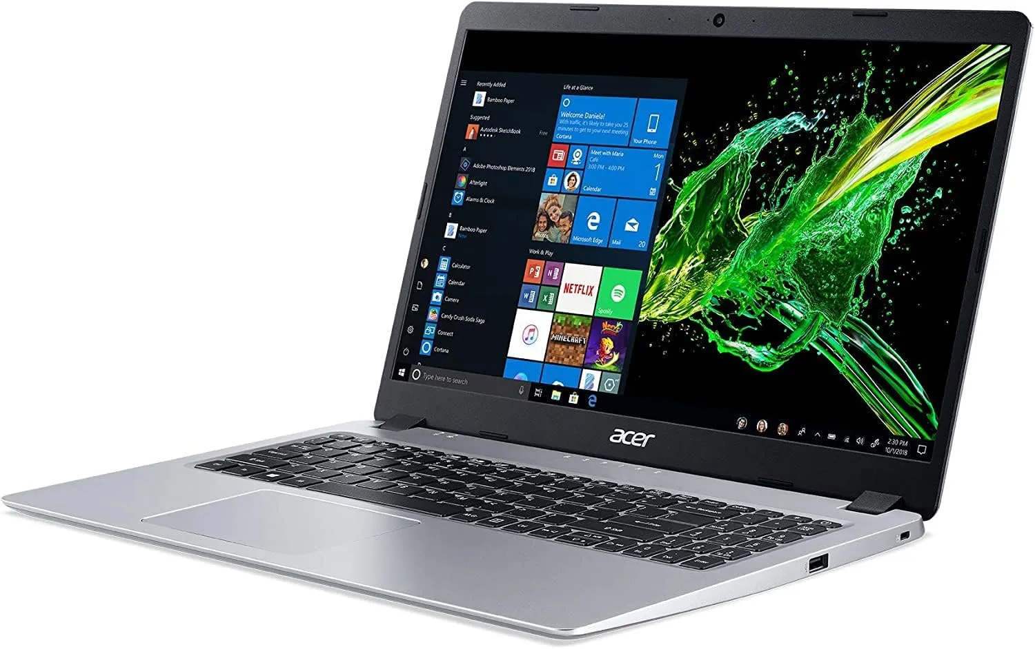acer Aspire 5 15.6" IPS FHD Laptop Slim | Dual Core AMD Ryzen 3 3200U | AMD Radeon RX Vega 3 | 16GB DDR4 | 512GB SSD | RJ45 HDMI Backlit | WiFi Bluetooth | Windows 10 Pro | TLG 32GB USB