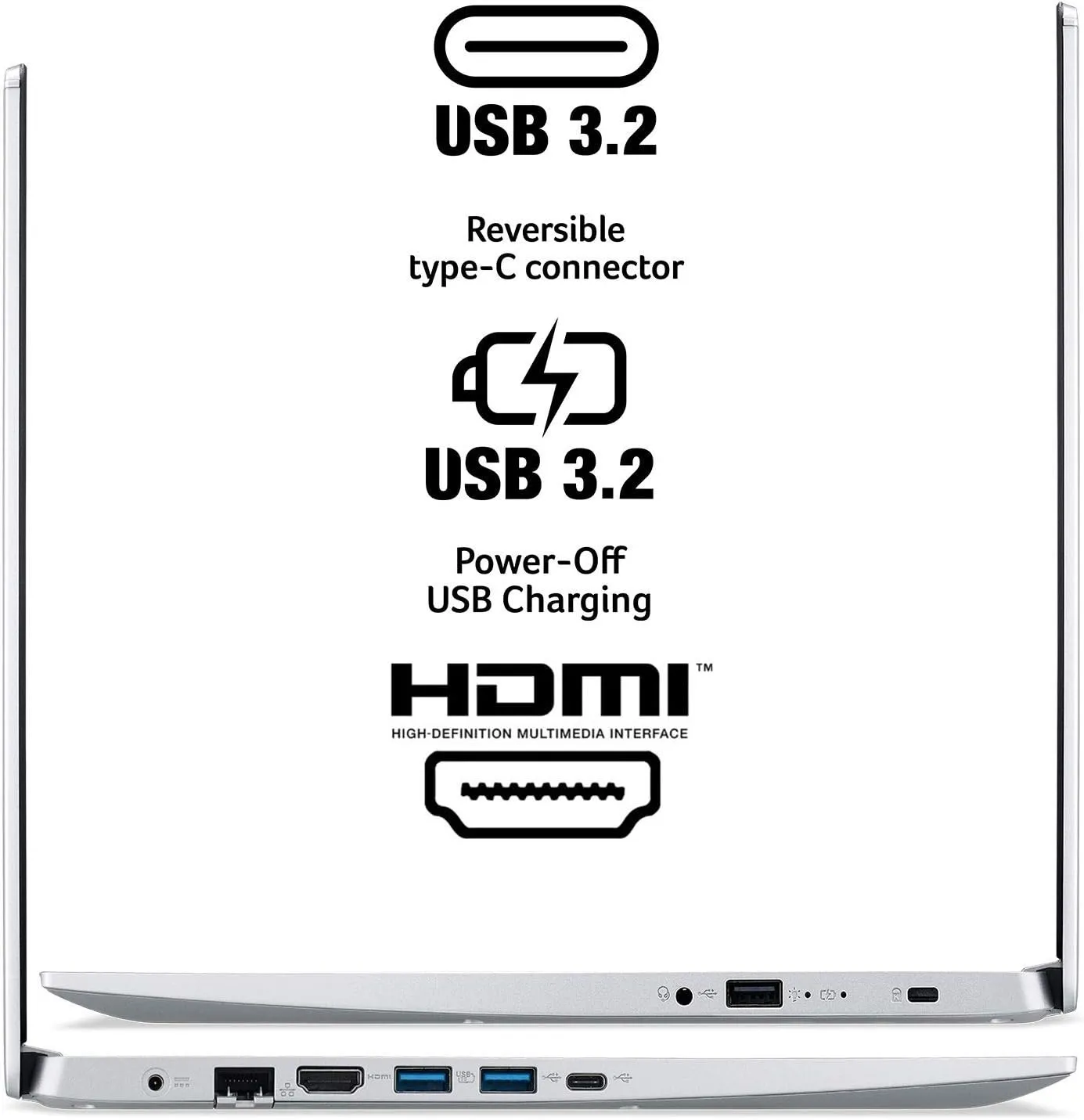 Acer Aspire 5 A515-45-R8K1 Slim Laptop | 15.6" Full HD IPS | AMD Ryzen 7 5700U Octa-Core Mobile Processor | AMD Radeon Graphics | 8GB DDR4 | 512GB NVMe SSD | WiFi 6 | Backlit KB | Windows 11 Home