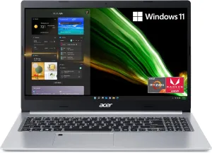 Acer Aspire 5 A515-46-R3CZ Slim Laptop | 15.6" Full HD IPS | AMD Ryzen 7 3700U Quad-Core Mobile Processor | 8GB DDR4 | 256GB NVMe SSD | WiFi 6 | Backlit KB | Fingerprint Reader | Windows 11 Home