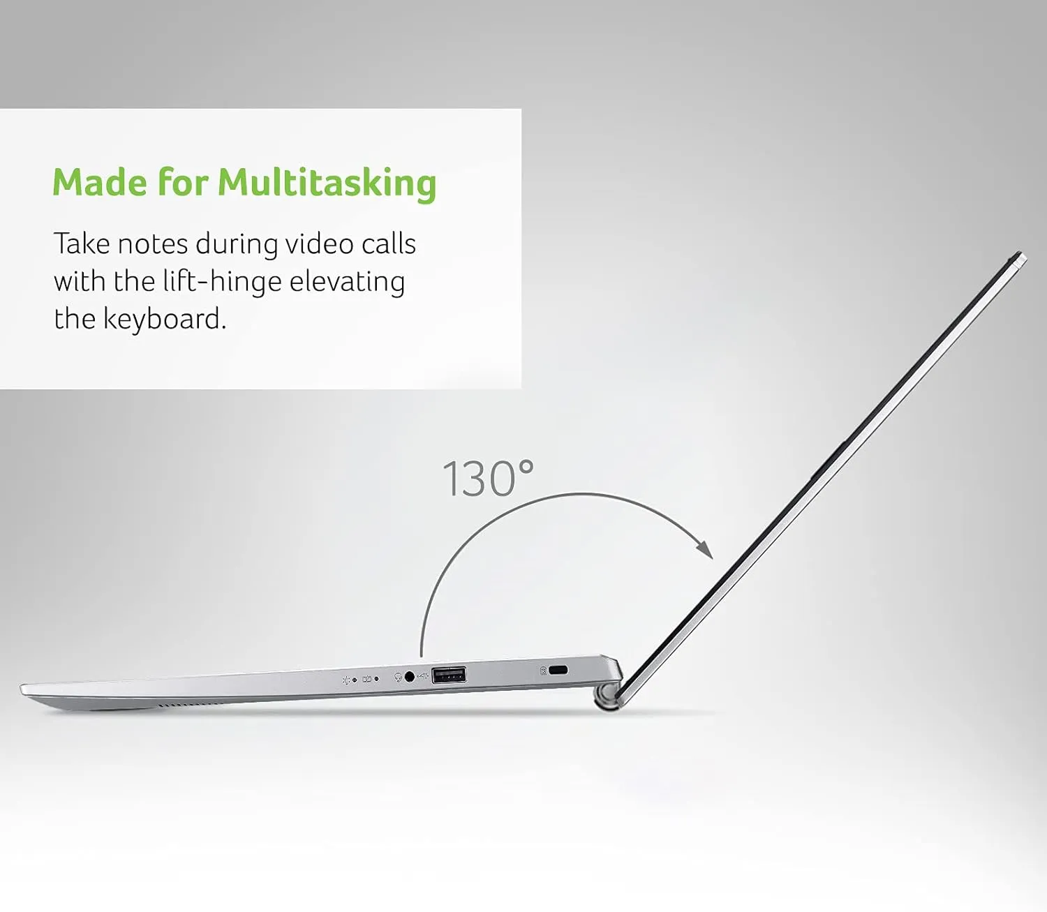 Acer Aspire 5 A515-56-32DK Slim Laptop - 15.6" Full HD IPS Display - 11th Gen Intel i3-1115G4 Dual Core Processor - 4GB DDR4 - 128GB NVMe SSD - WiFi 6 - Amazon Alexa - Windows 11 Home in S mode.
