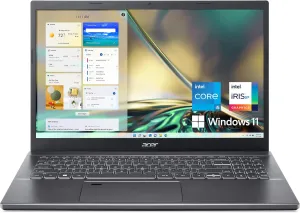 Acer Aspire 5 A515-57-55BX Slim Laptop | 15.6" Full HD IPS Display | Intel Core i5-12450H | 8GB DDR4 | 512GB PCIe Gen4 SSD | 802.11ax Wi-Fi 6 | Thunderbolt 4 | Fingerprint Reader | Windows 11 Home