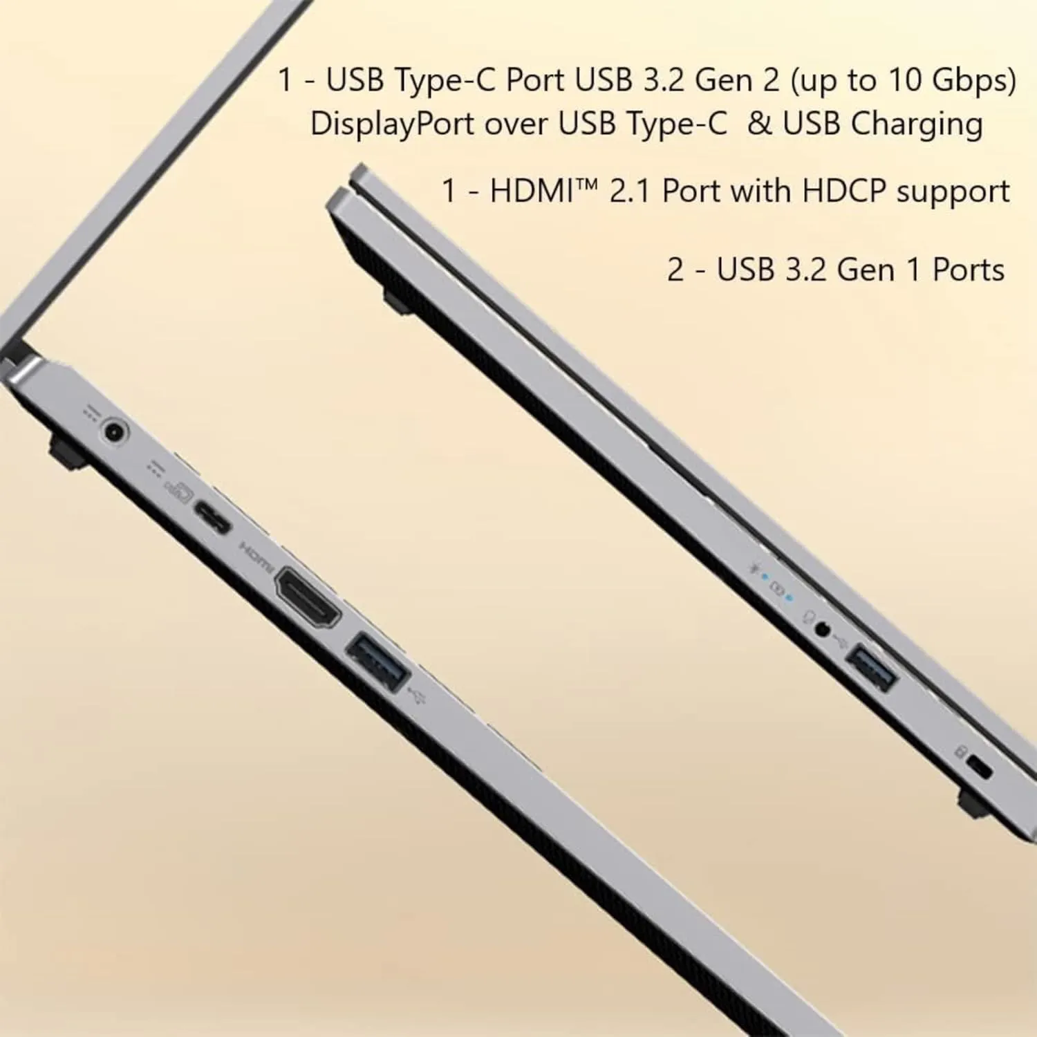 acer Aspire Premium Slim Laptop - 15.6" Full HD IPS 1080P Display - AMD Ryzen 3 7330U Quad-Core Processor - 16GB RAM - 512GB NVMe SSD - Webcam - Wi-Fi 6 - AI PC - Windows 11 Pro - No Mouse