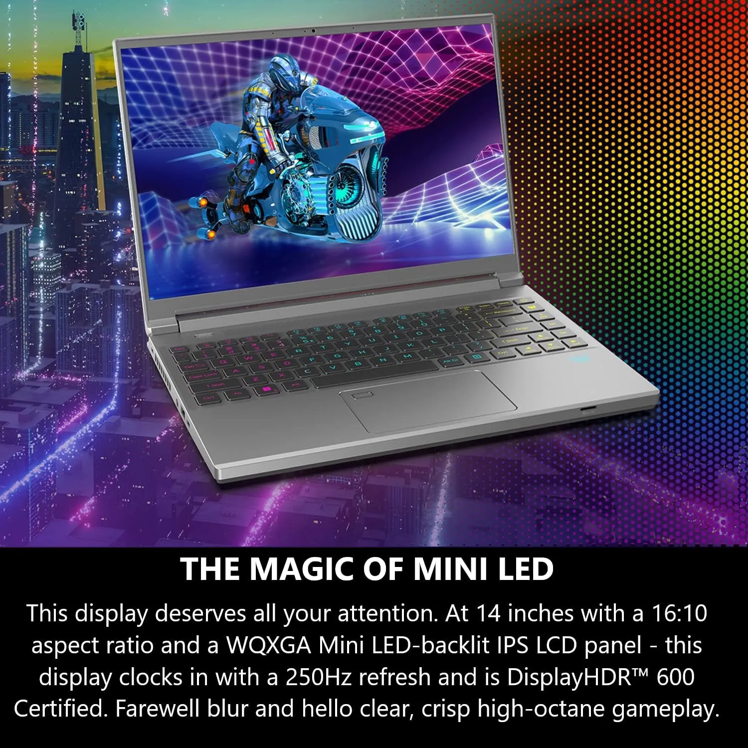 Acer Predator Triton 14 Gaming/Creator Laptop | 13th Gen Intel i7-13700H | NVIDIA GeForce RTX 4070 | 14" Mini LED 250Hz G-SYNC Display | 16GB LPDDR5 | 1TB PCIe Gen4 SSD |WiFi 6E | PT14-51-7979, Silver