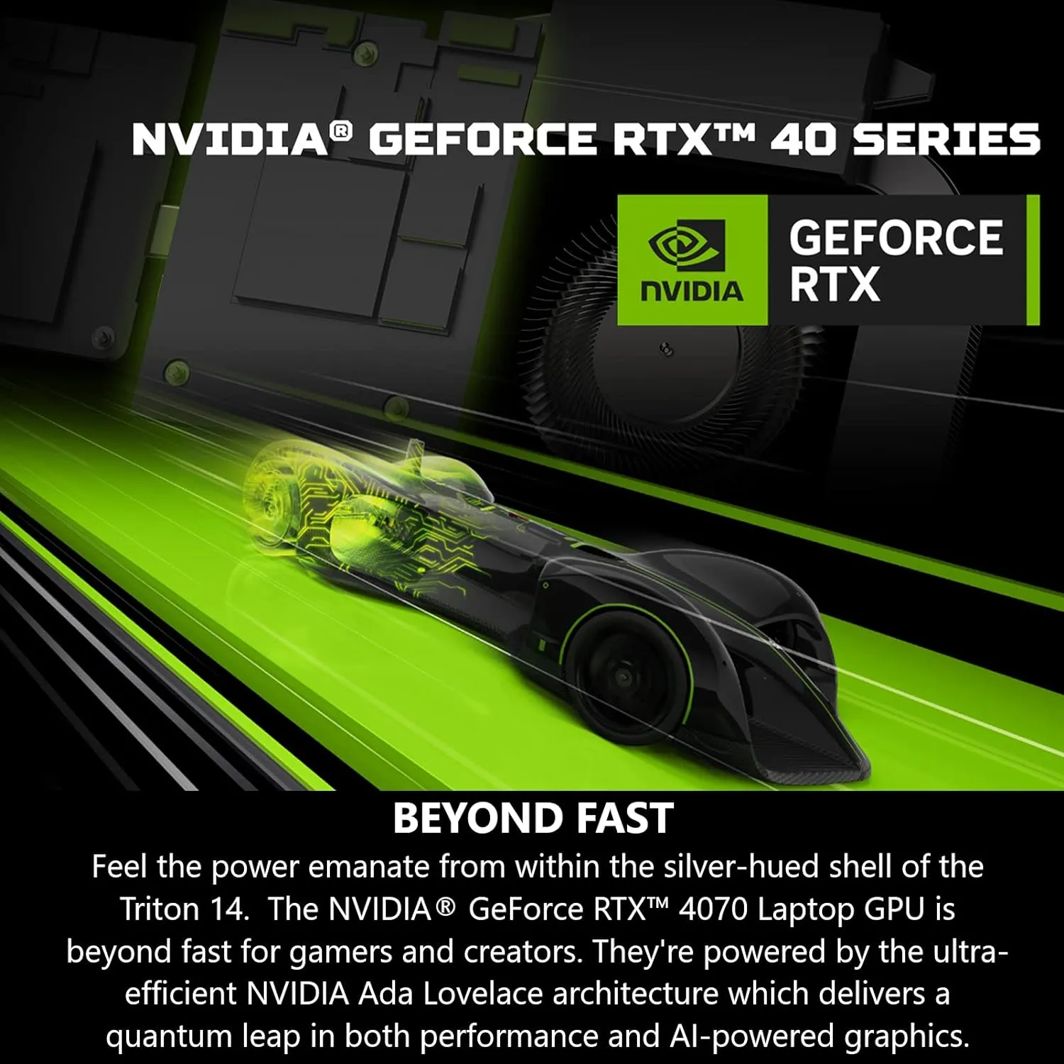 Acer Predator Triton 14 Gaming/Creator Laptop | 13th Gen Intel i7-13700H | NVIDIA GeForce RTX 4070 | 14" Mini LED 250Hz G-SYNC Display | 16GB LPDDR5 | 1TB PCIe Gen4 SSD |WiFi 6E | PT14-51-7979, Silver