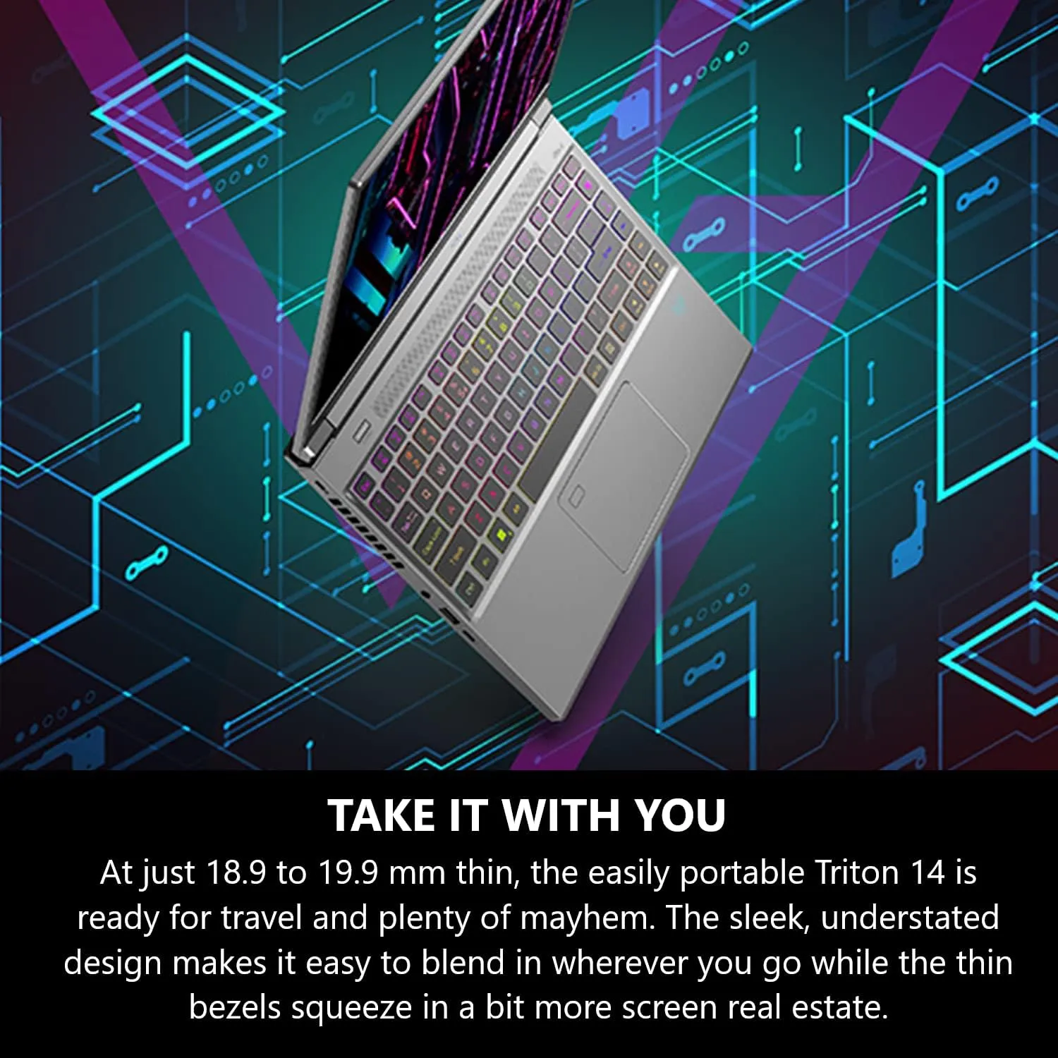 Acer Predator Triton 14 Gaming/Creator Laptop | 13th Gen Intel i7-13700H | NVIDIA GeForce RTX 4070 | 14" Mini LED 250Hz G-SYNC Display | 16GB LPDDR5 | 1TB PCIe Gen4 SSD |WiFi 6E | PT14-51-7979, Silver