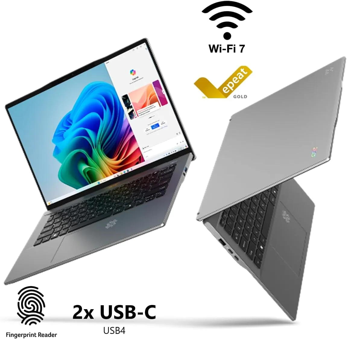acer Swift Go 14 AI Copilot  PC | 14.5" 2.5K 120Hz Display | Unlock AI Experiences | Snapdragon X Plus 8-Core Processor | 16GB RAM | 1TB Gen 4 SSD | Wi-Fi 7 | Windows 11 Home | SFG14-01-X006