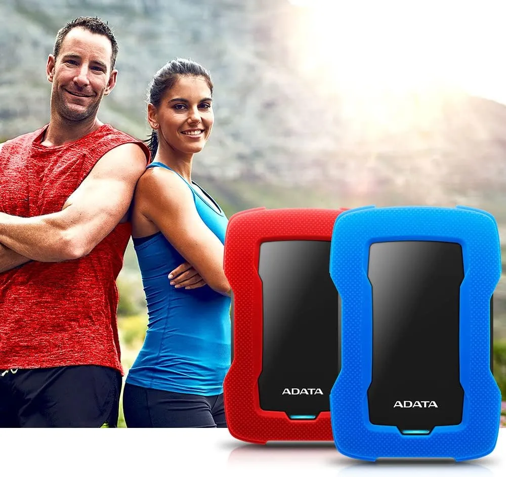 ADATA HD330 2TB USB 3.1 Shock-Resistant Extra Slim External Hard Drive Black (AHD330-2TU31-CBK)