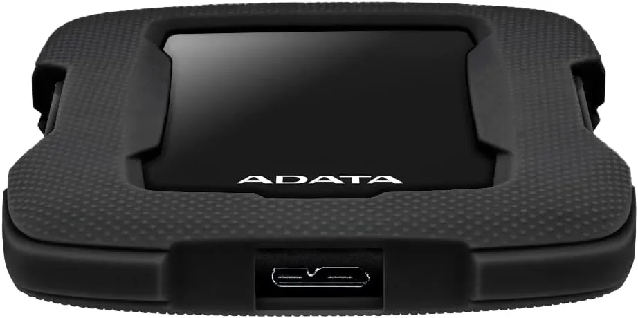 ADATA HD330 2TB USB 3.1 Shock-Resistant Extra Slim External Hard Drive Black (AHD330-2TU31-CBK)