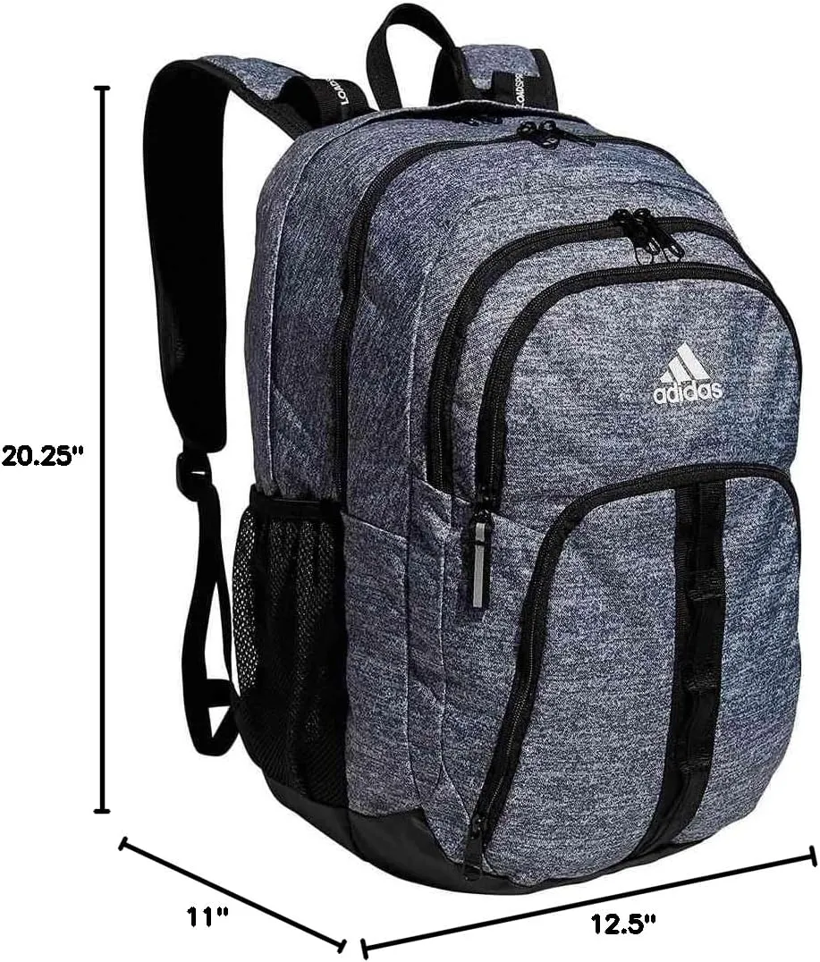 adidas Prime 6 Backpack, Jersey Onix Grey/Black/White, One Size