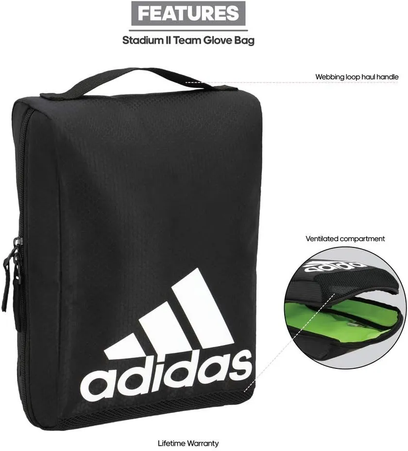 adidas Stadium 2 Team Glove Bag, Black, One Size