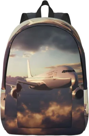 Airplane Backpack with Adjustable Straps, Suitable for Travel Picnics Activities