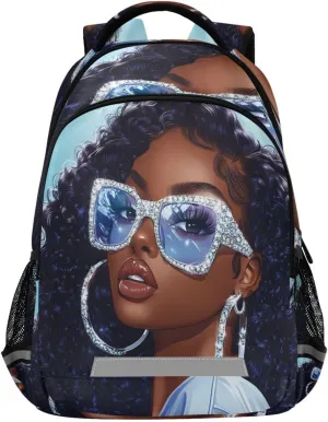 ALAZA African American Woman Backpacks Travel Laptop Daypack School Book Bag for Men Women Teens Kids23