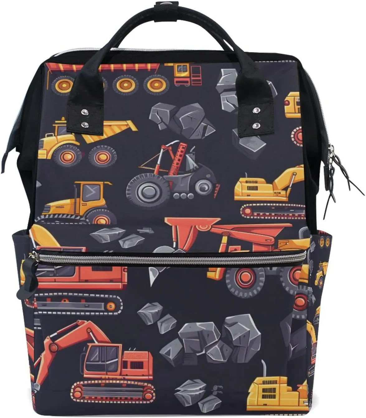 ALAZA Mining and Mineral Excavation Equipment and Machinery Laptop Backpack Anti Theft Purse Backpack for Women Men,15.6 inch Doctor Bag College Backpacks Travel Casual Daypack