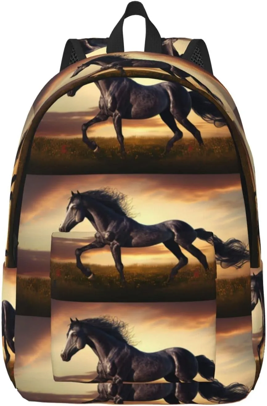 Animal Horse Backpack with Adjustable Straps, Suitable for Travel Picnics Activities