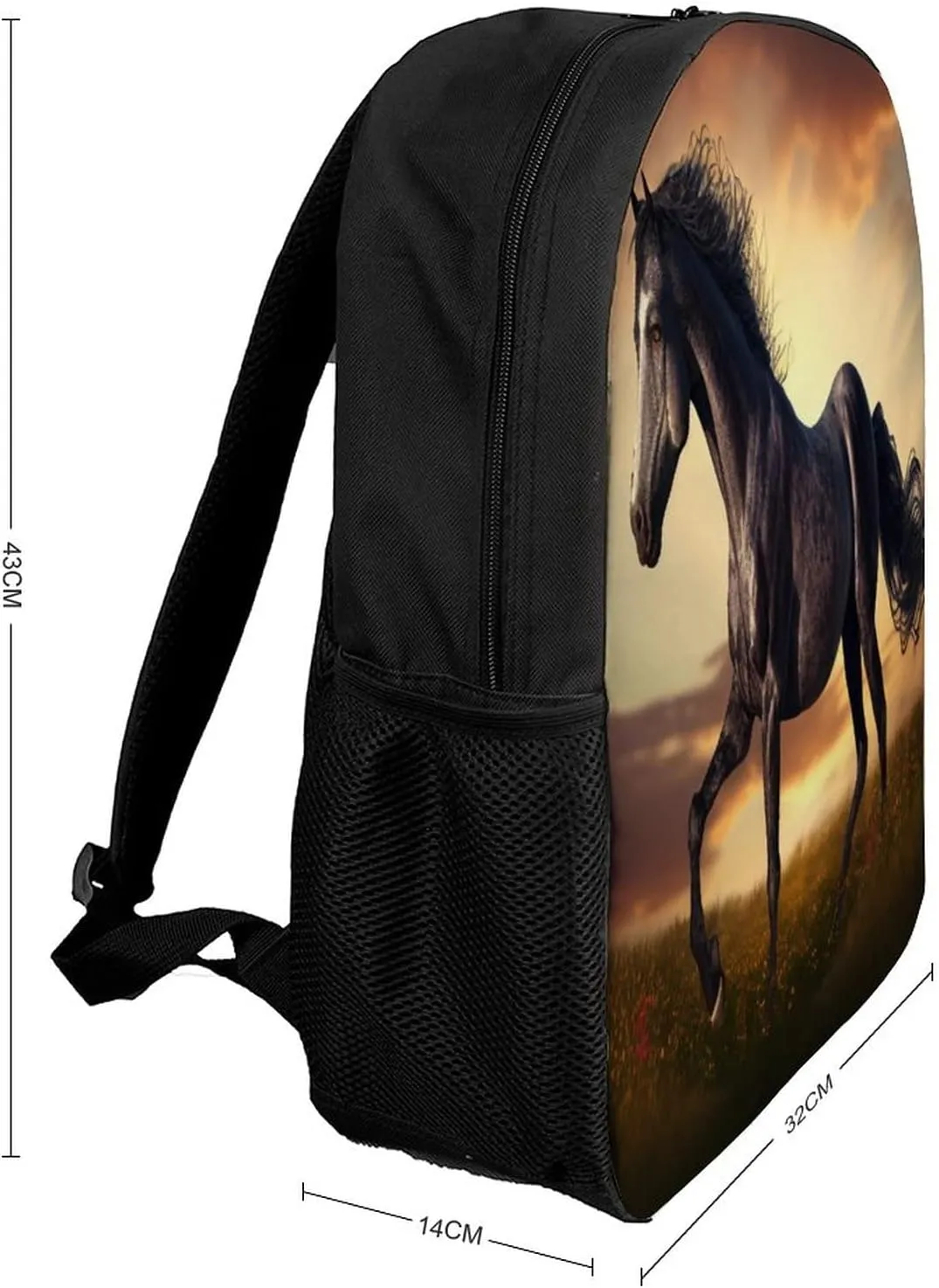 Animal Horse Backpack with Adjustable Straps, Suitable for Travel Picnics Activities