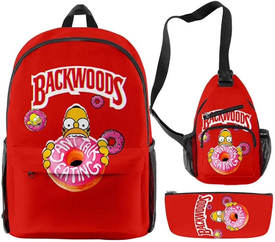 Anime Backpacks Casual Laptop Backpack Travel Bags for Men Women