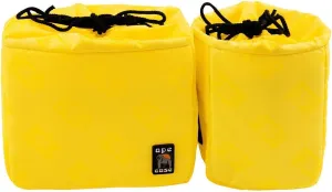 Ape Case Cubeze Duo (ACQB 41) Flexible Padded Storage Bags; Removable & Adjustable Padded Inserts; Drawstring Closure; Hi-Vis Yellow Interior; Exterior Pockets for Accessories; Yellow (2 Pack)