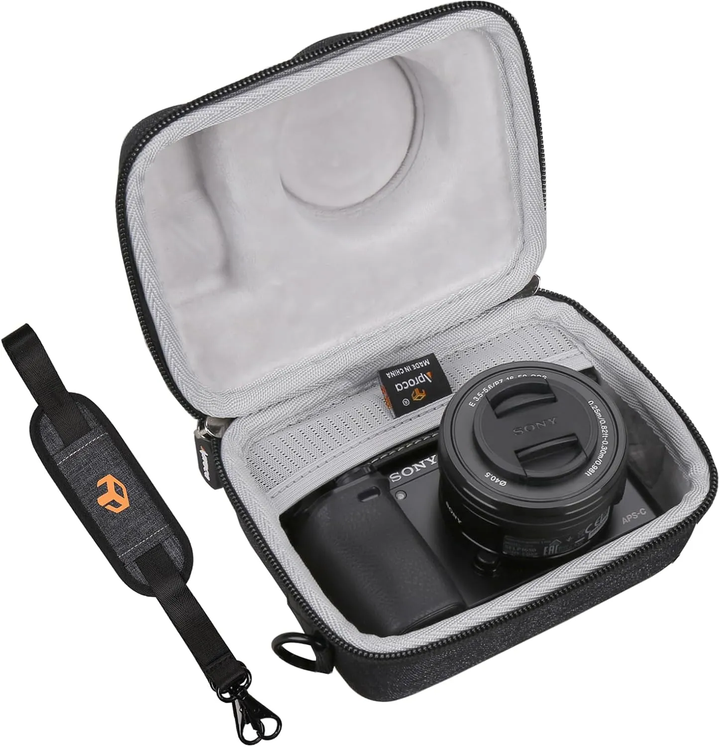 Aproca Portable Hard Protective Case, for Sony Alpha a6000 / a6100 / a6400 / a6600 Mirrorless Digital Camera