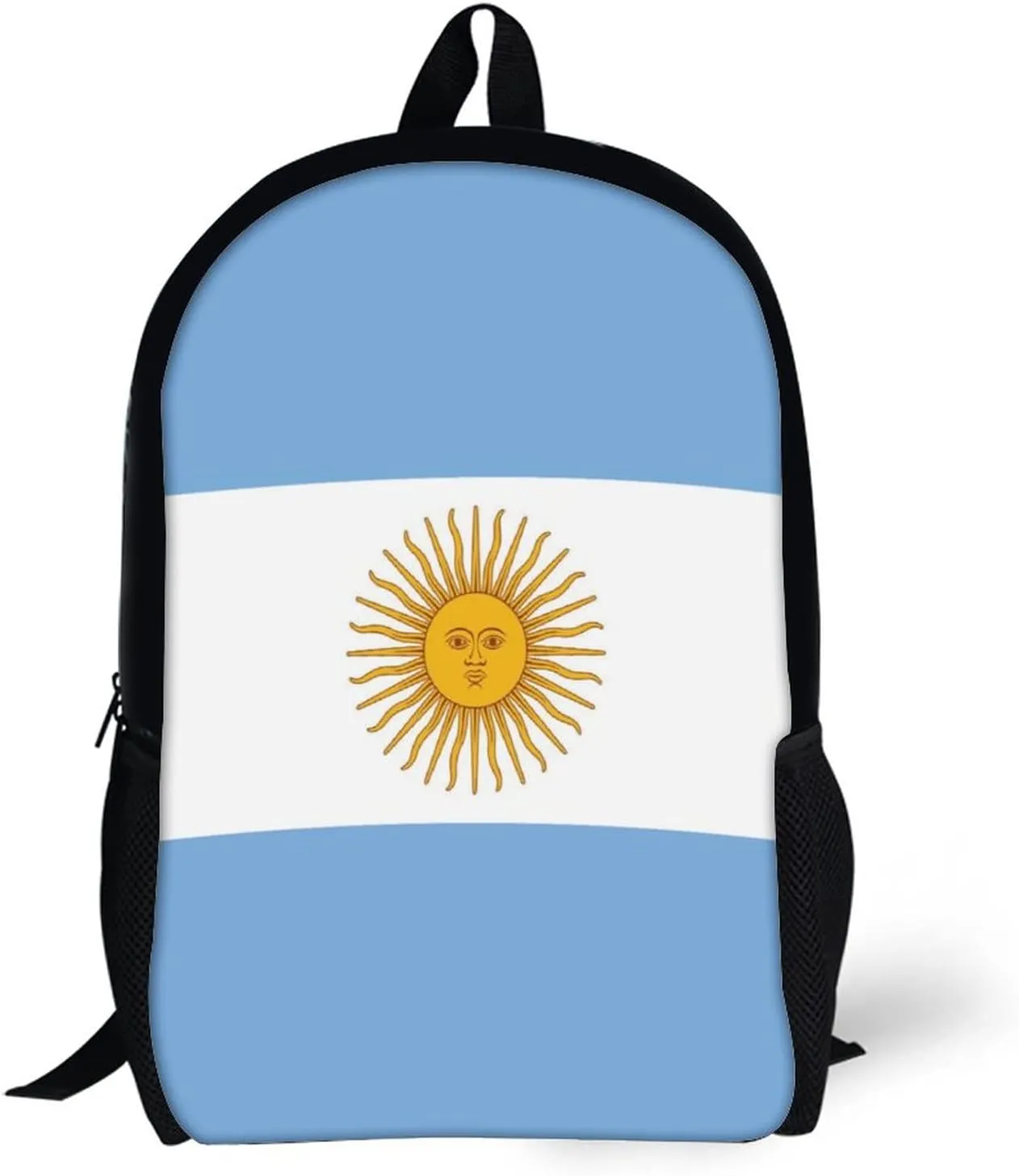 Argentina Flag Backpack with Adjustable Straps, Suitable for Travel Picnics Activities