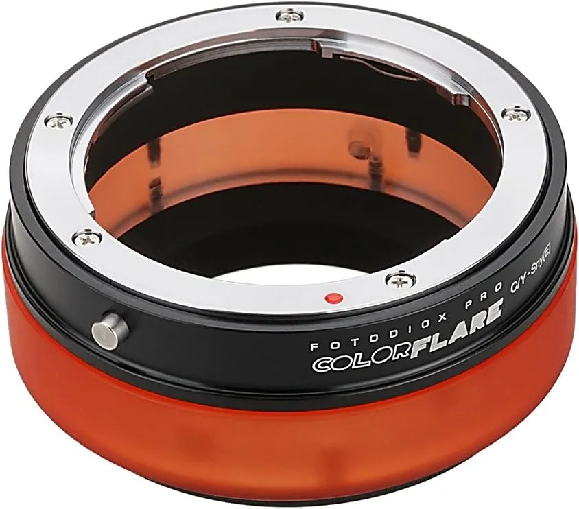 ArtFX ColorFlare Adapter for Contax/Yashica (CY) SLR Lens to Sony Alpha E-Mount Mirrorless Camera Body - Light Leak/Flare Inducing Adapter from Fotodiox Pro