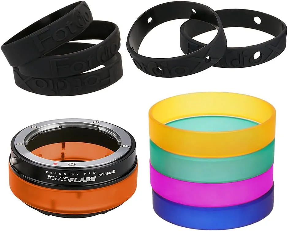 ArtFX ColorFlare Adapter for Contax/Yashica (CY) SLR Lens to Sony Alpha E-Mount Mirrorless Camera Body - Light Leak/Flare Inducing Adapter from Fotodiox Pro