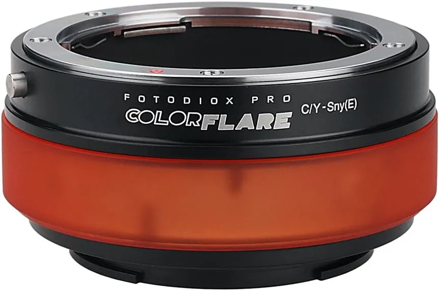 ArtFX ColorFlare Adapter for Contax/Yashica (CY) SLR Lens to Sony Alpha E-Mount Mirrorless Camera Body - Light Leak/Flare Inducing Adapter from Fotodiox Pro