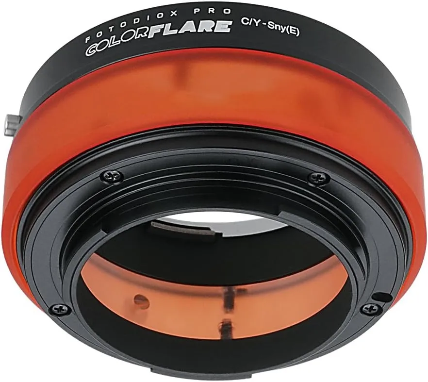 ArtFX ColorFlare Adapter for Contax/Yashica (CY) SLR Lens to Sony Alpha E-Mount Mirrorless Camera Body - Light Leak/Flare Inducing Adapter from Fotodiox Pro