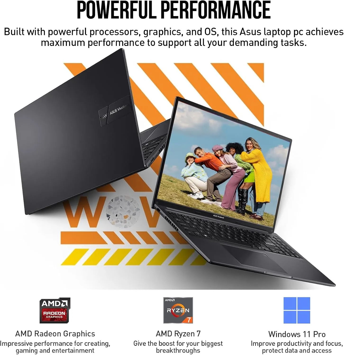 ASUS Vivobook 16 Laptop, 16 Inch WUXGA IPS Business Laptop Computer, AMD Ryzen 7 (8-Cores), 40GB RAM 2TB SSD 512GB Docking Set, Windows 11 Pro, Copilot AI, Backlit Keyboard 10-Key, Fingerprint