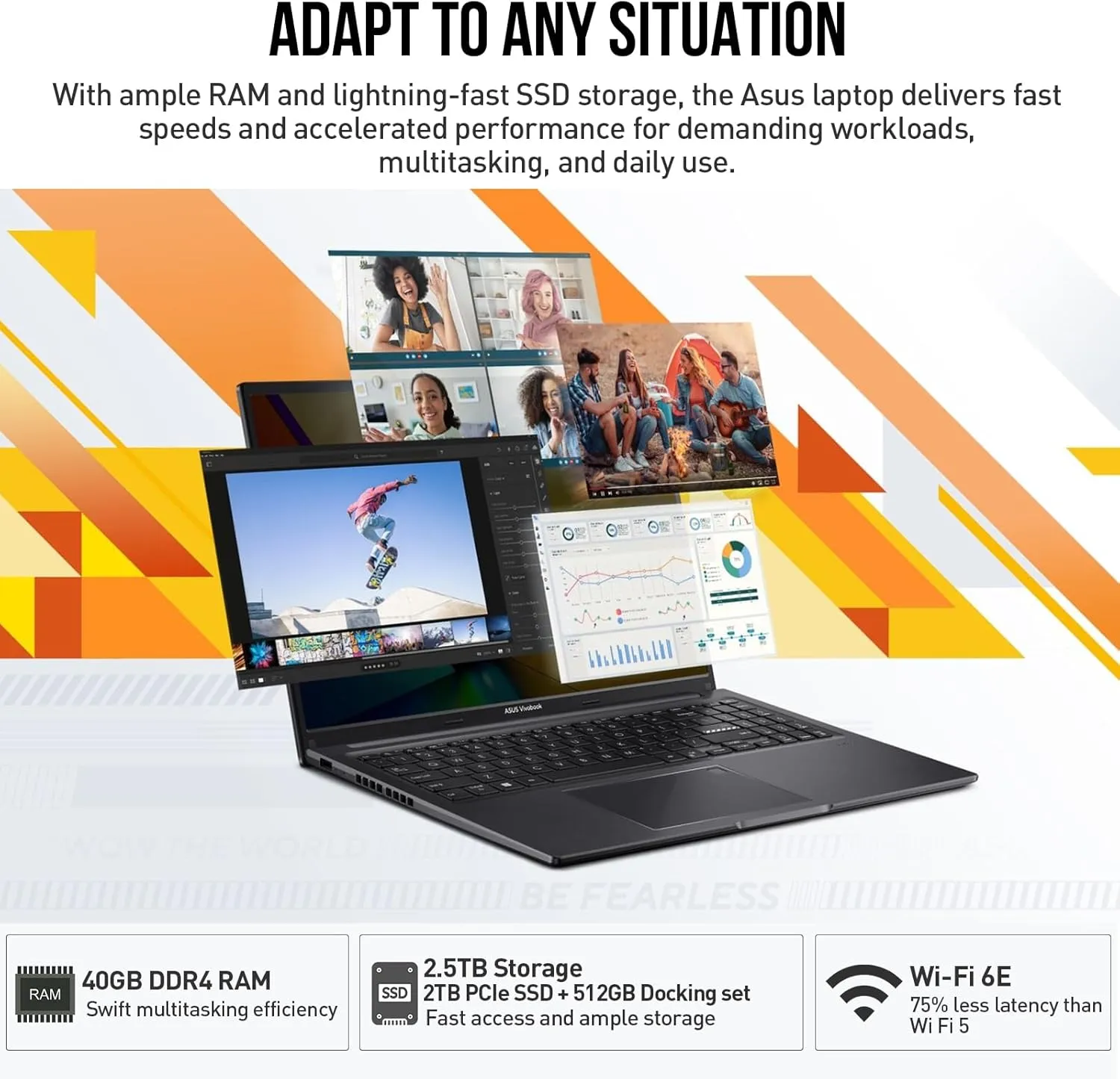 ASUS Vivobook 16 Laptop, 16 Inch WUXGA IPS Business Laptop Computer, AMD Ryzen 7 (8-Cores), 40GB RAM 2TB SSD 512GB Docking Set, Windows 11 Pro, Copilot AI, Backlit Keyboard 10-Key, Fingerprint