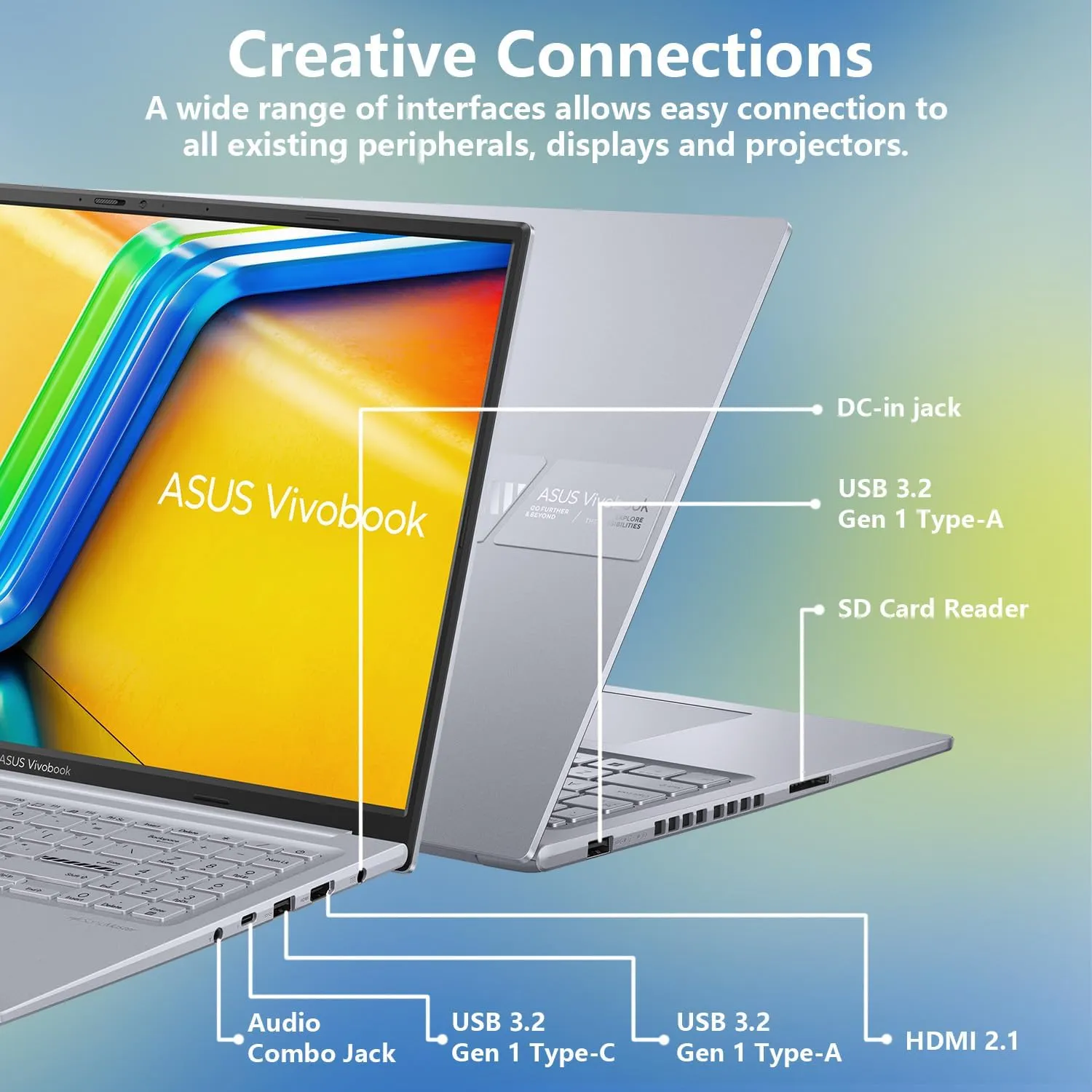 ASUS Vivobook Pro AI Copilot Business Laptop, 16" FHD , Intel Core i9-13900H, GeForce RTX 4050, 32GB RAM, 2TB SSD, Wi-Fi 6, Win 11 H, Silver, Bundle with PCO Notebook Folding Radiator, Laptop Cooler