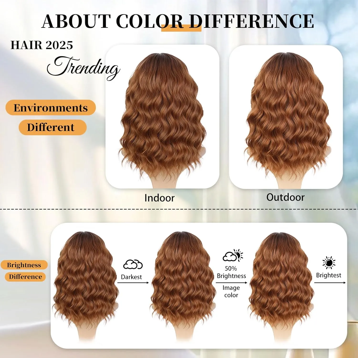 Auburn Wigs for Women Bob Wig with Bangs Short Curly Synthetic Shoulder Length Hair Wavy Natural Looking for Party Daily Use