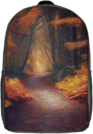 Autumn Forest Trees Backpack with Adjustable Straps, Suitable for Travel Picnics Activities