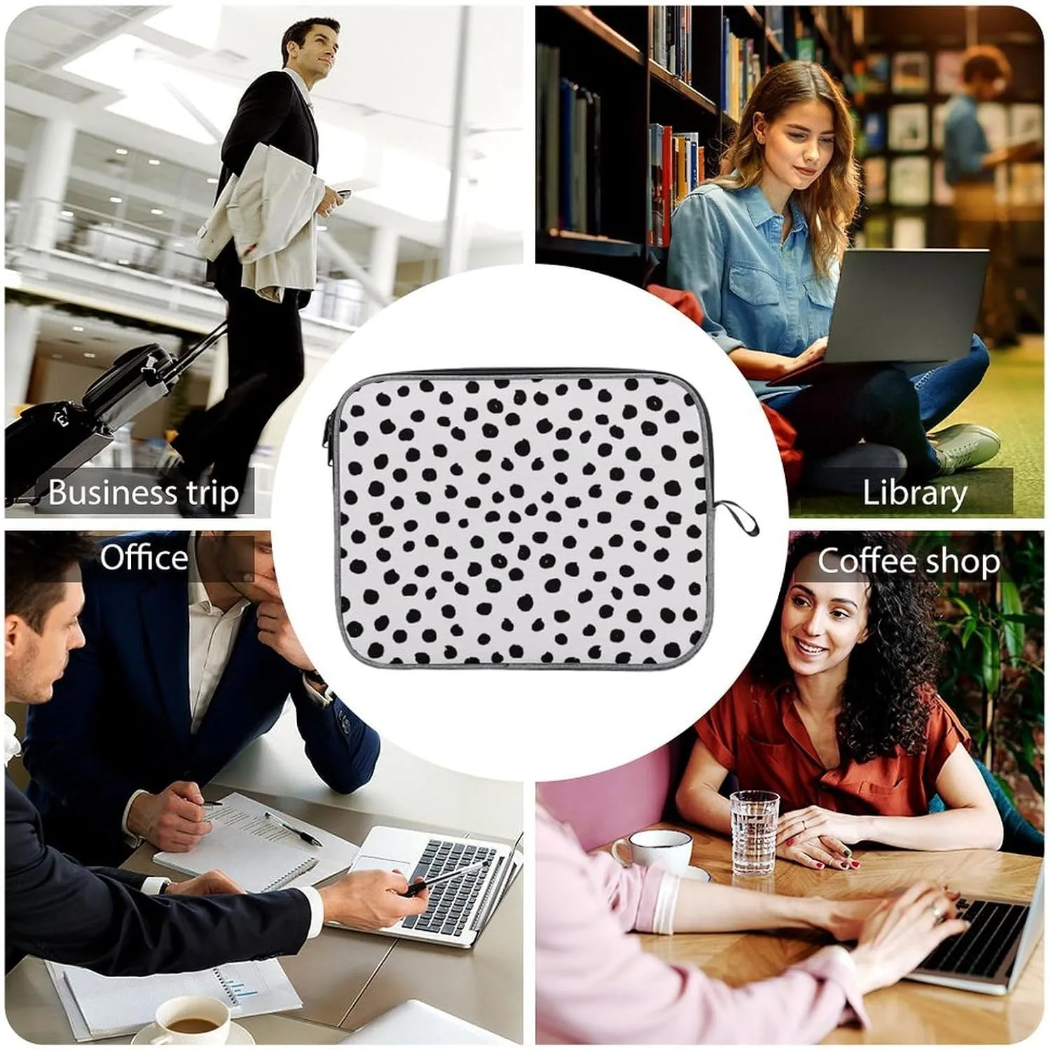 Axolotls Pattern Large Capacity Portable Laptop Case Unisex