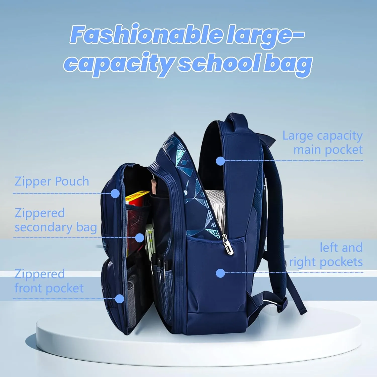 Backpack for Boys, Water Resistant Backpacks for School Kids Elementary Primary Book Bags With Laptop Compartment School Bag